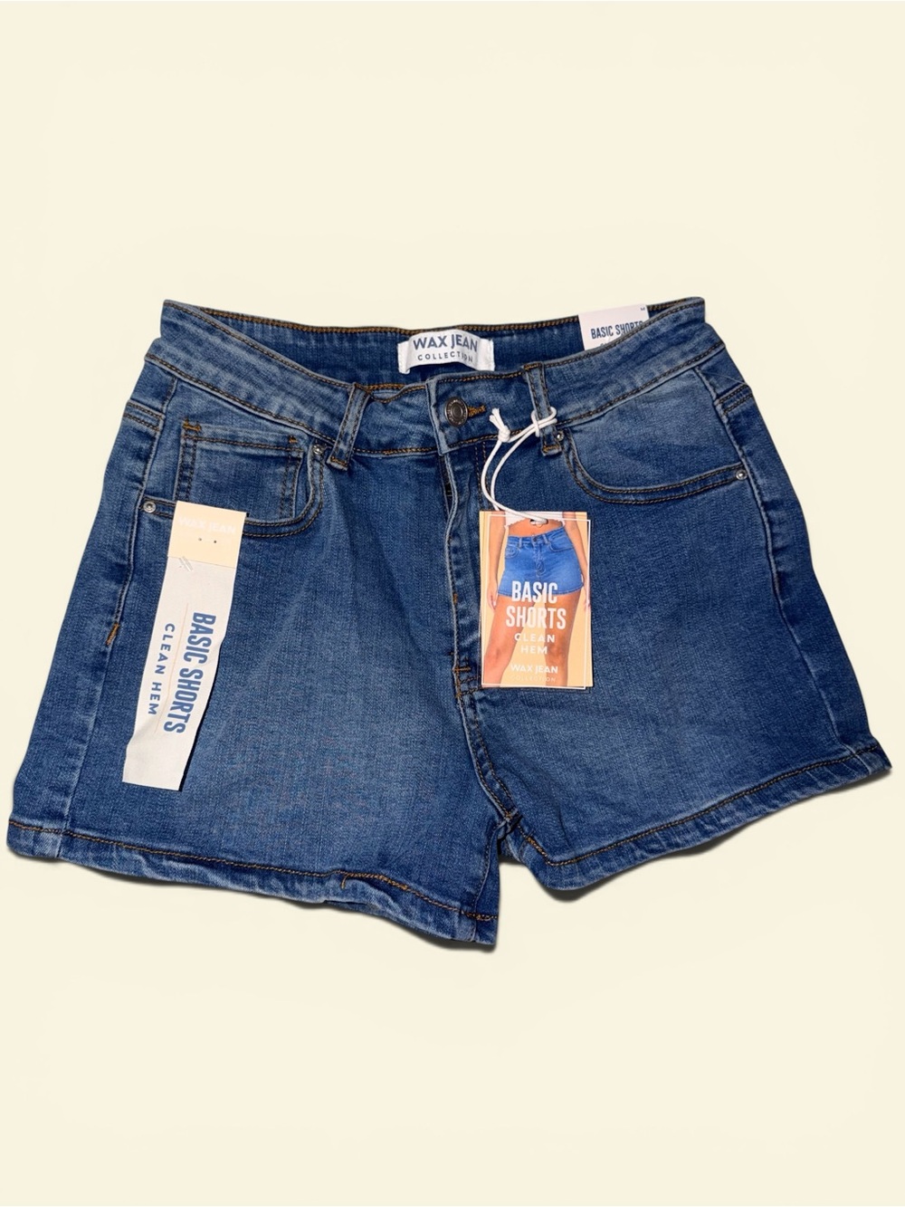 Classic Blue Denim Shorts